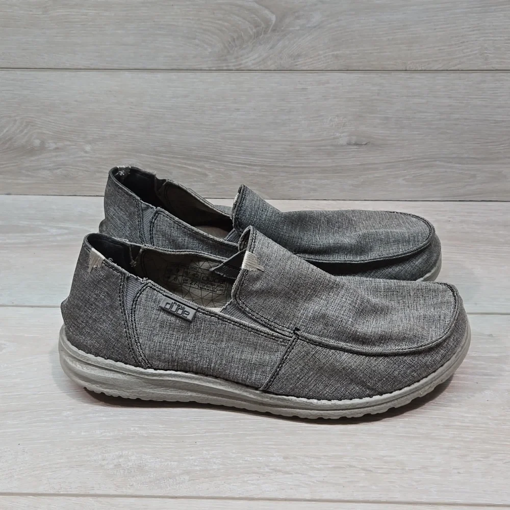 Hey Dude Mens Chan Stretch Steel Loafer shoes sz 9
